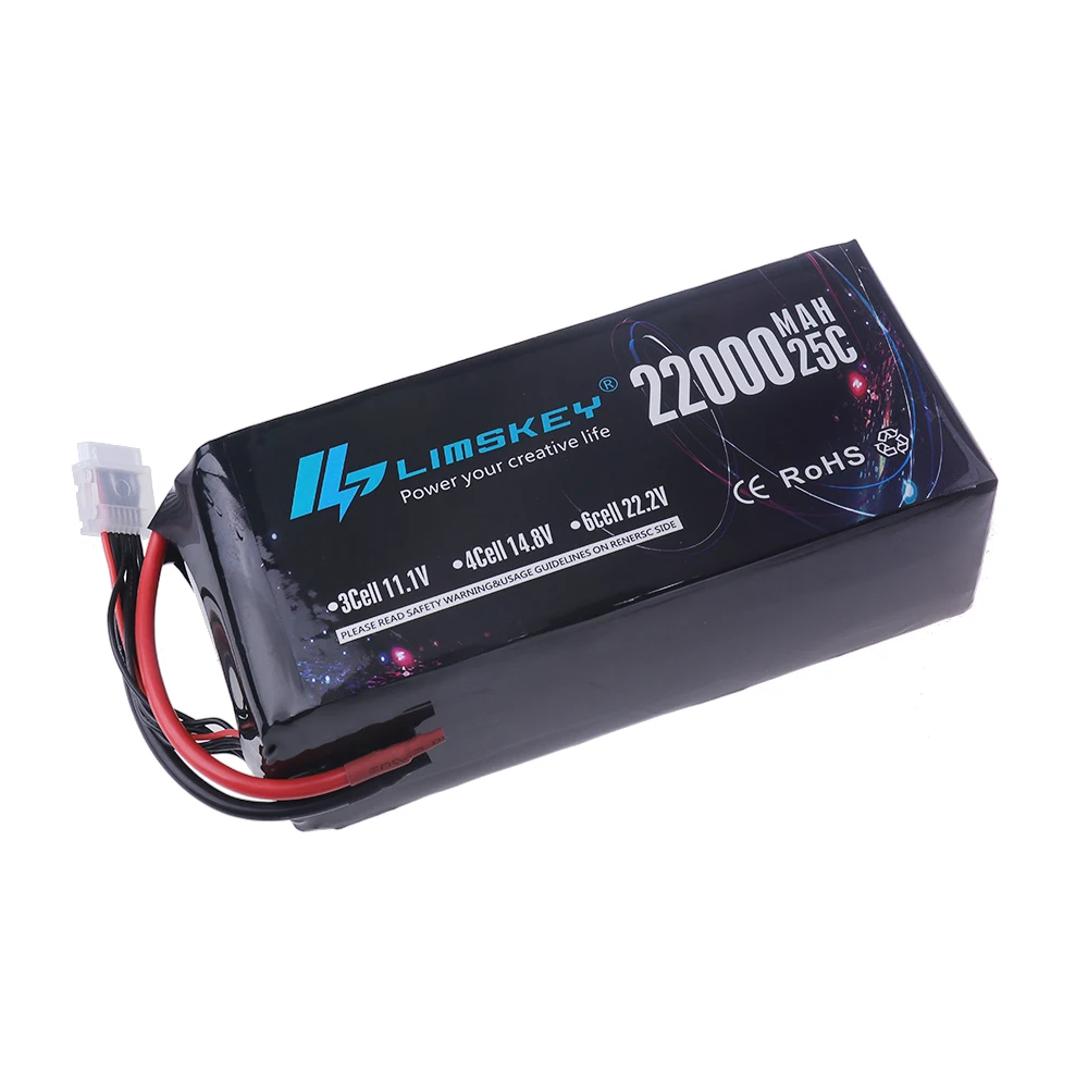 UAV HV Lipo Battery 6S 8000mAh 12000mAh 16000mAh 22000mAh 22.2V 25C 30C 60C for Large Model Aircraft Experimental Robot Dynamics