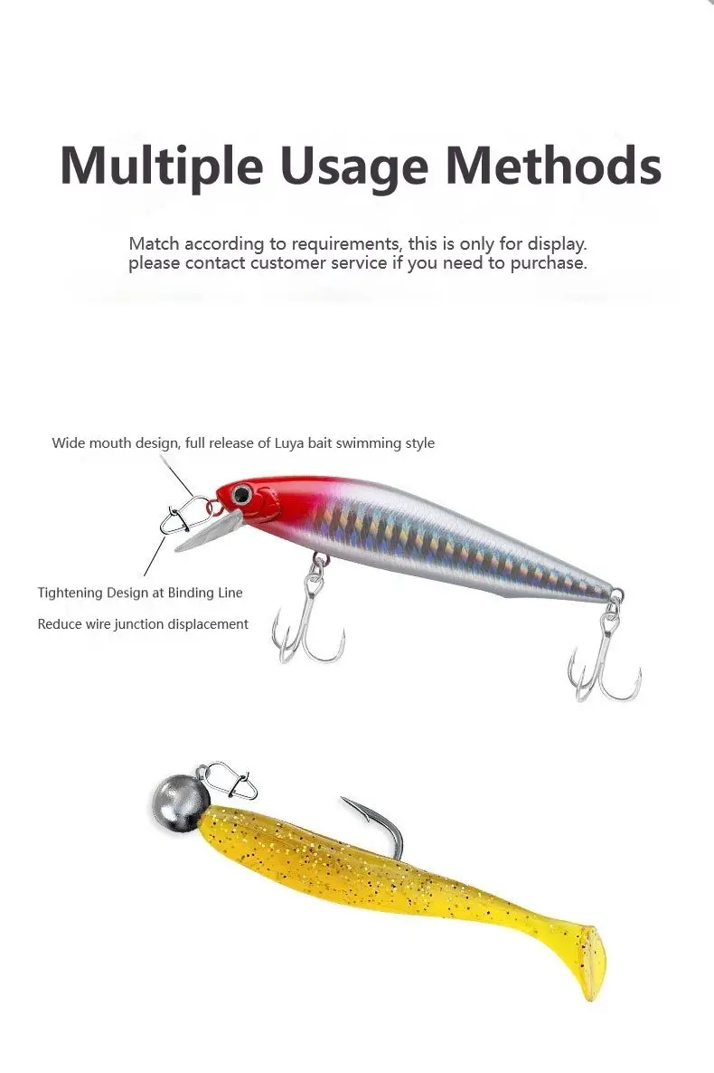50 Stück-100 Stück 00 # -3 # Angeln Schöne Haken Snap Pin 304 Edelstahl Angeln Barrel Wirbel Köder Stecker Zubehör Pesca – Detail 7