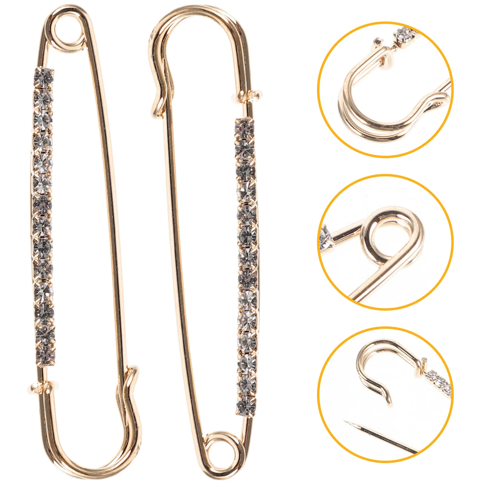 12Pcs DIY Safety Pins Gold Metal Safety Brooch Mini Pins for Clothes Fixing Decorative Small Pin Accessories Clothes Fix Pin