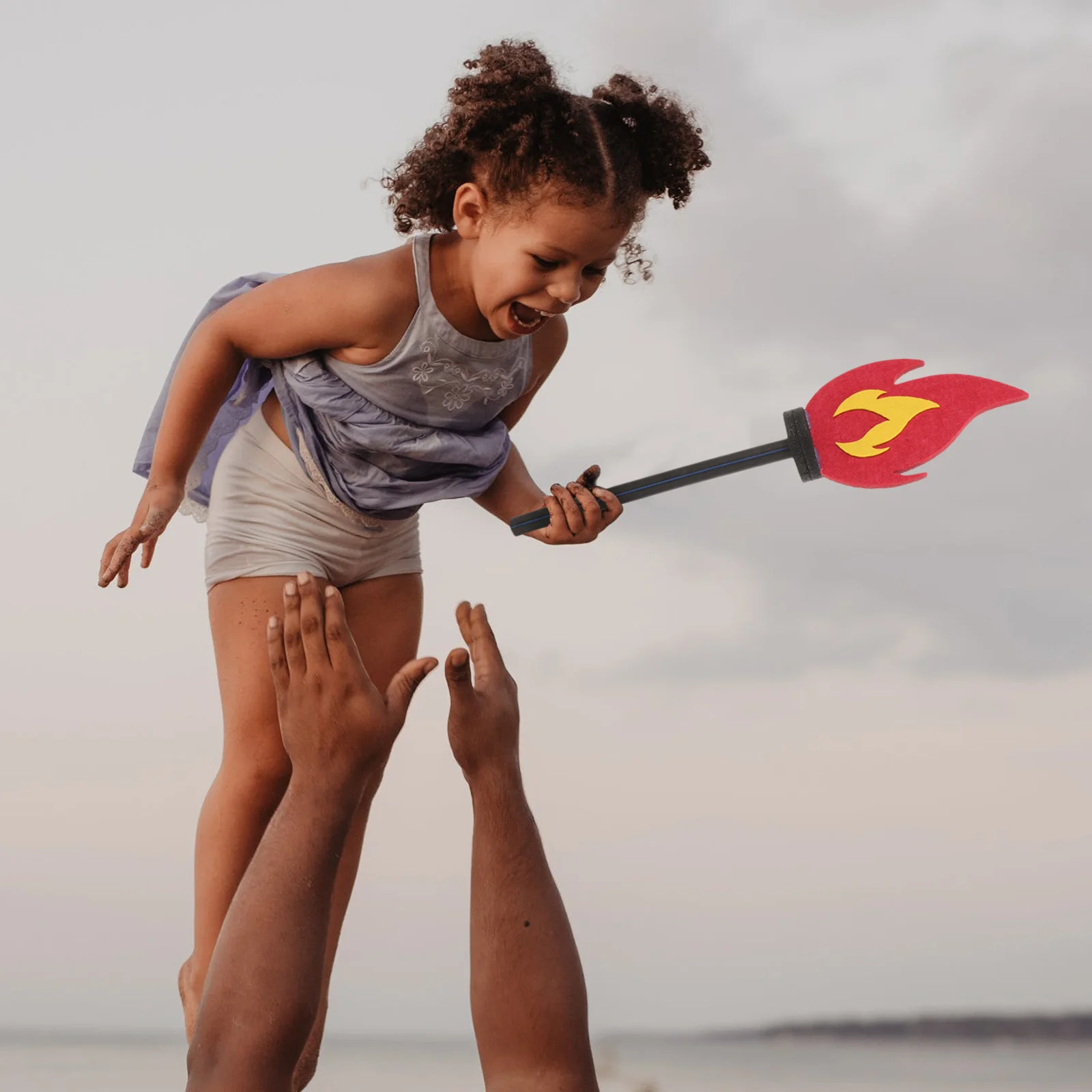 

Artificial Fire Torch Prop Lightweight Safe Kids Sports Competitions Party Cosplay Entrance Outdoor Fun Performance