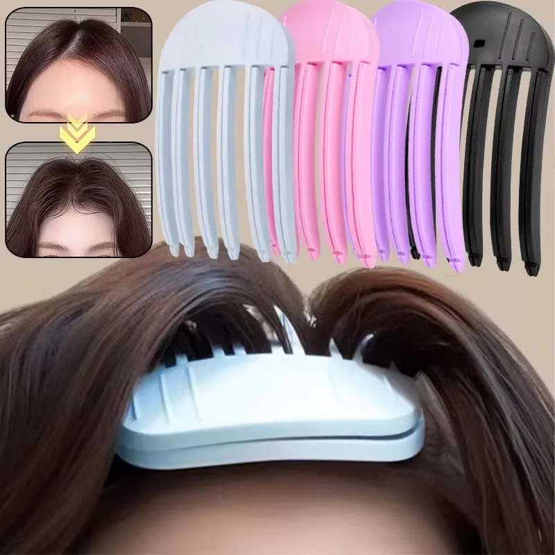 Épingle à cheveux moelleuse pour femmes, pinces à frange à friser, pinces à cheveux volumisantes, clips de forme, racines de cheveux, partenaires de curling, nouveau volume, mode