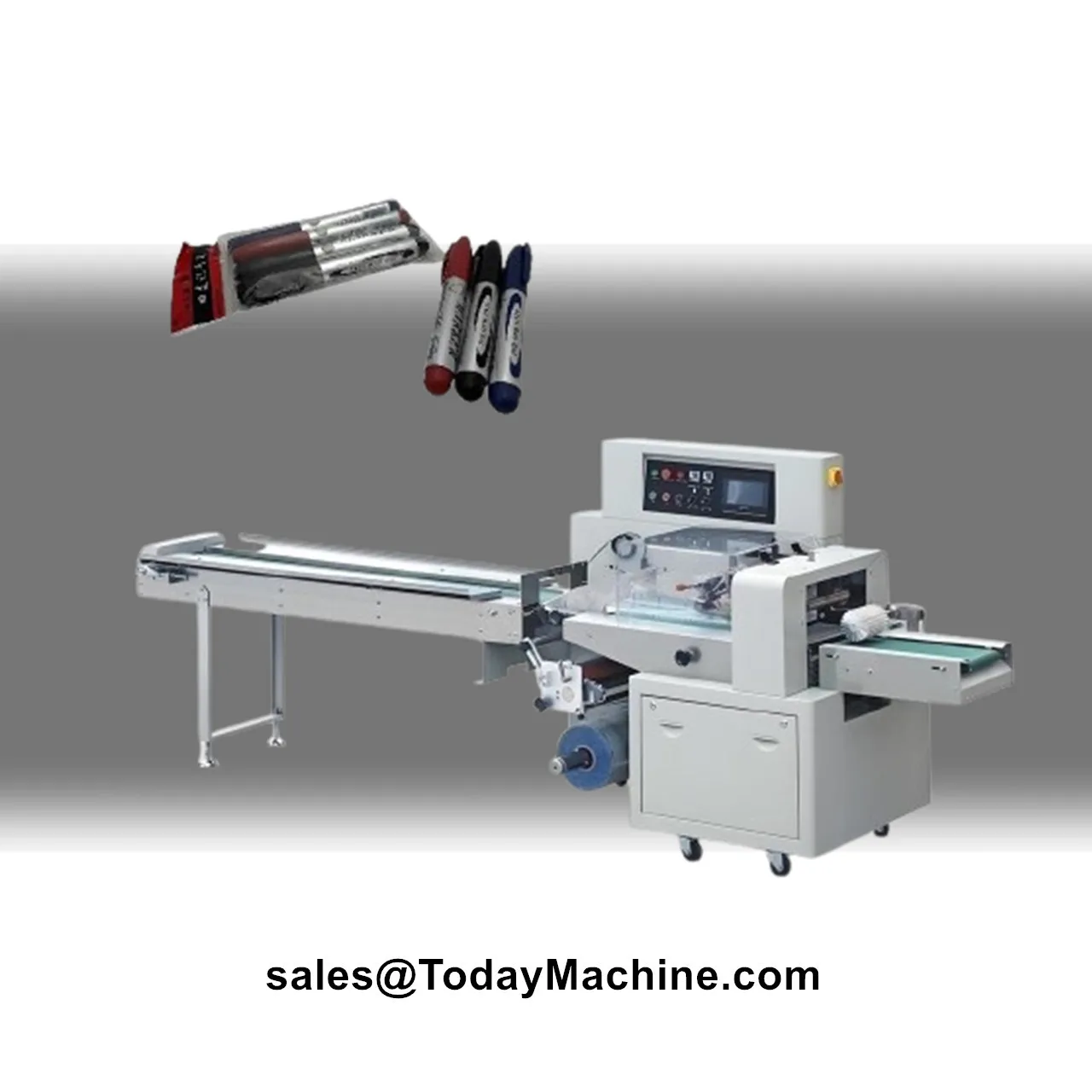 Automatic Pillow Bag Flow Donut Snack Packaging Wrapping Machine