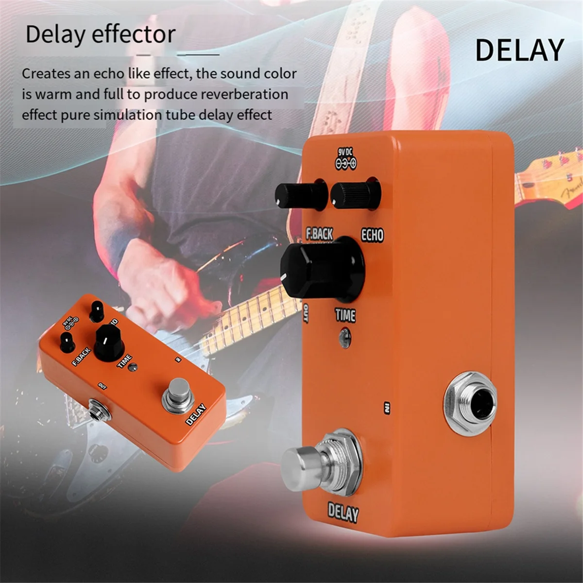 ABJQ Reverb Electric Guitar Effect Pedal Guitar Compressor Booster Effector Pedal Power Supply Guitars Accessories Overdrive