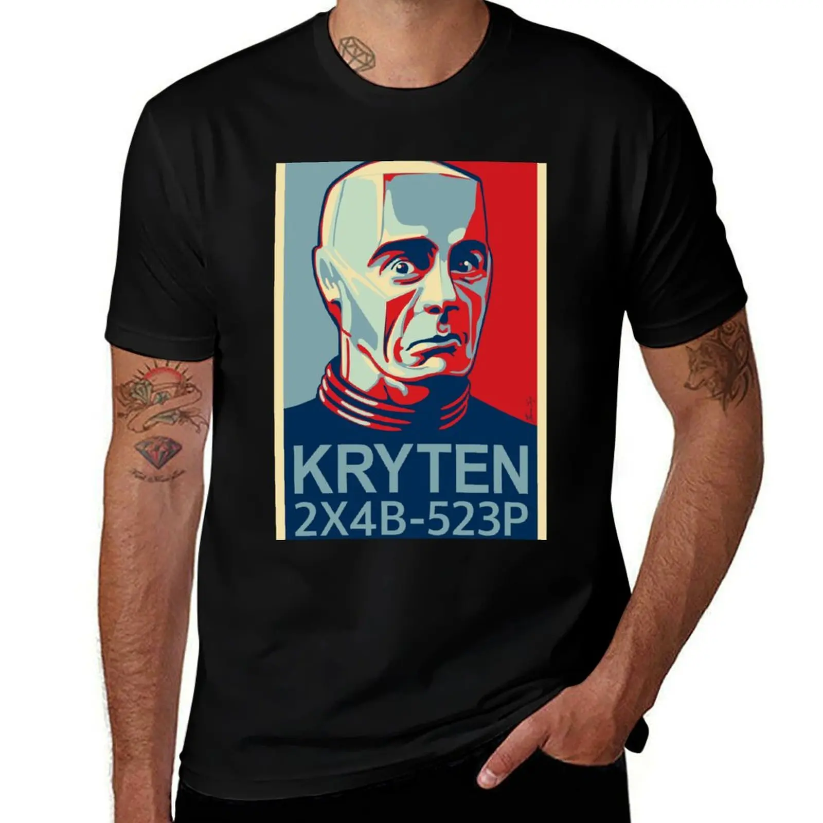 

Red Dwarf KRYTEN 2X4B-523P T-Shirt men t shirt cotton 100% g man t shirts for men man t shirt cotton high quality T-Shirt