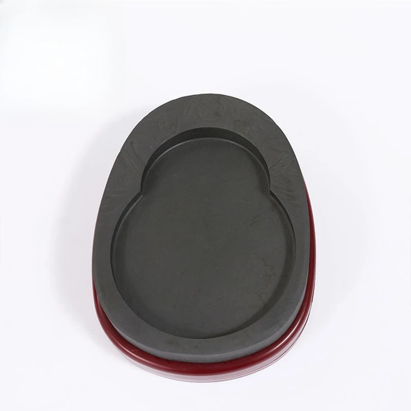 Large 8'' Chinese Calligraphy Ink Stone Wenfangsibao Natural Ink Tray for Student Chinese Painting Classroom Use view 4