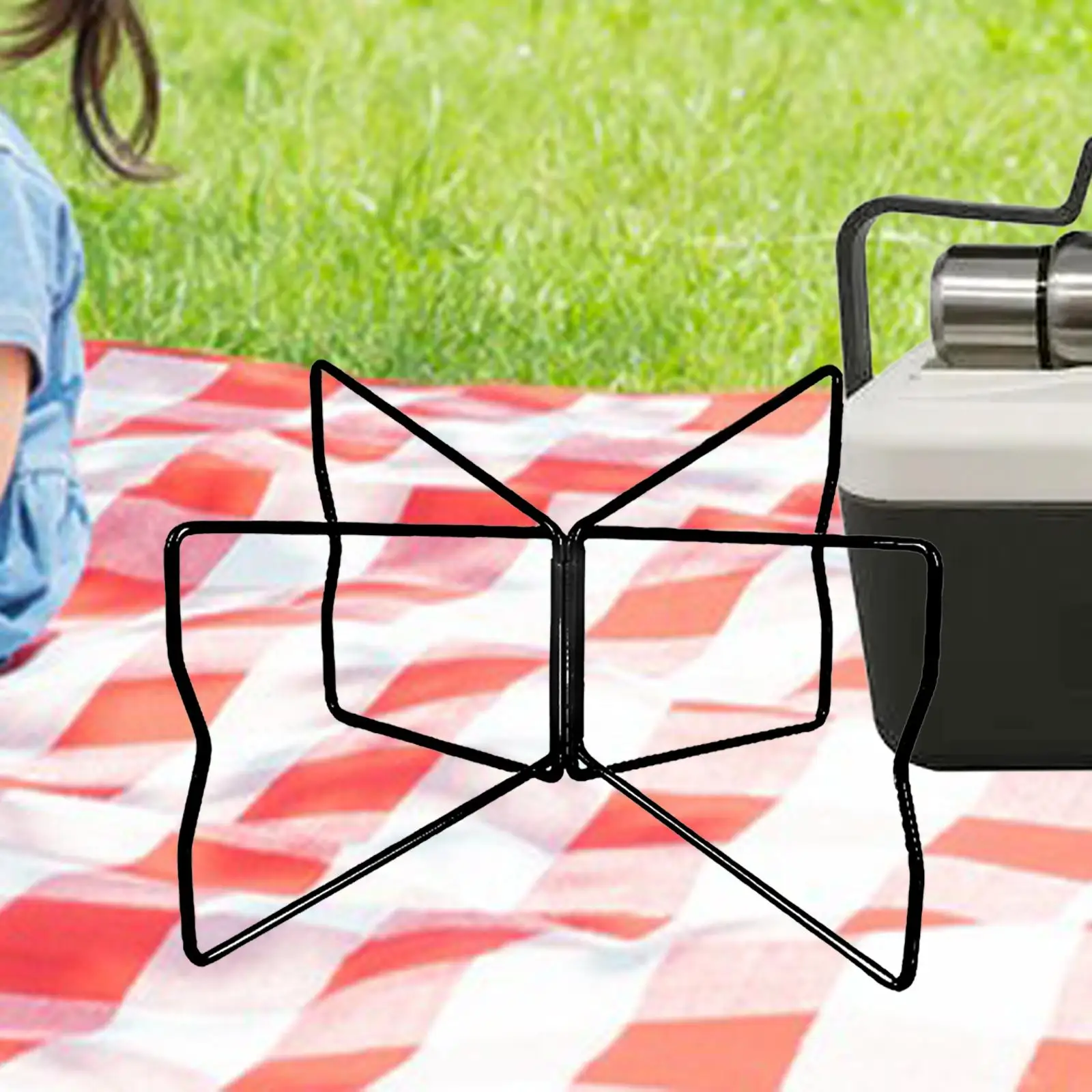 

Foldable Rack, Ice Box Holder, Luggage Rack for Patio Picnic