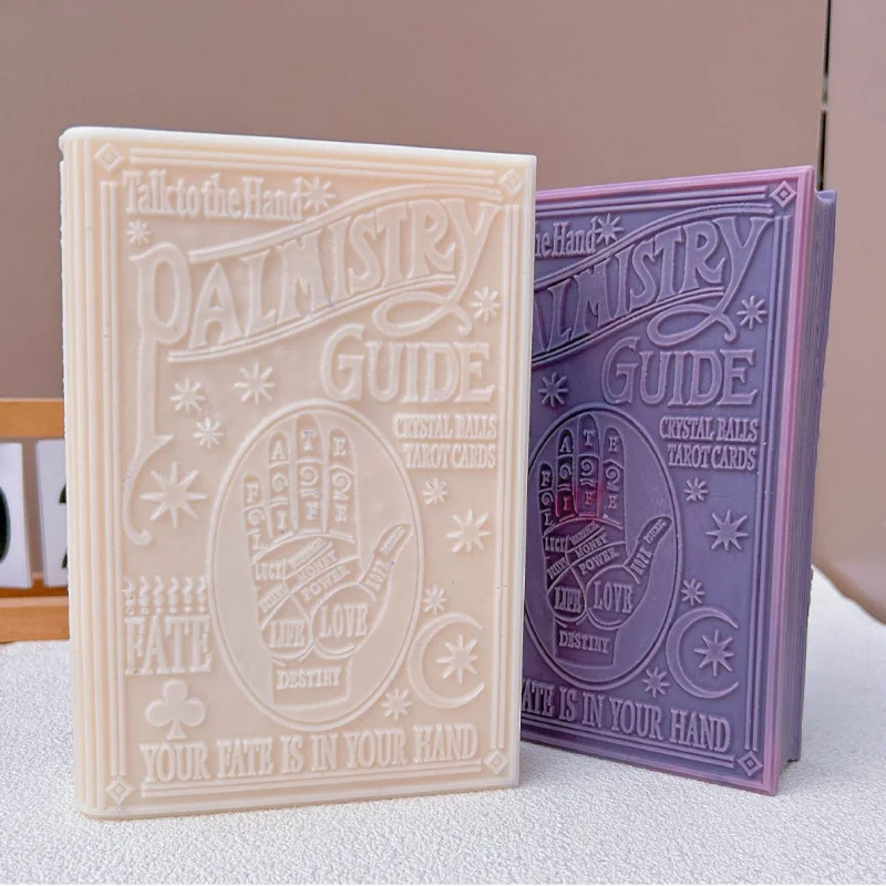 Palm Guide Book Candle Silicone Mold DIY  Book Table Decoration Mold