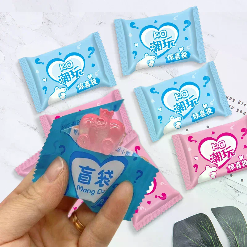 

100pcs Blind Empty Bag Toys Cartoon Miniature Animal DIY Ornaments Accessories Children's Surprised Gifts Homemade Toy Bags ﻿