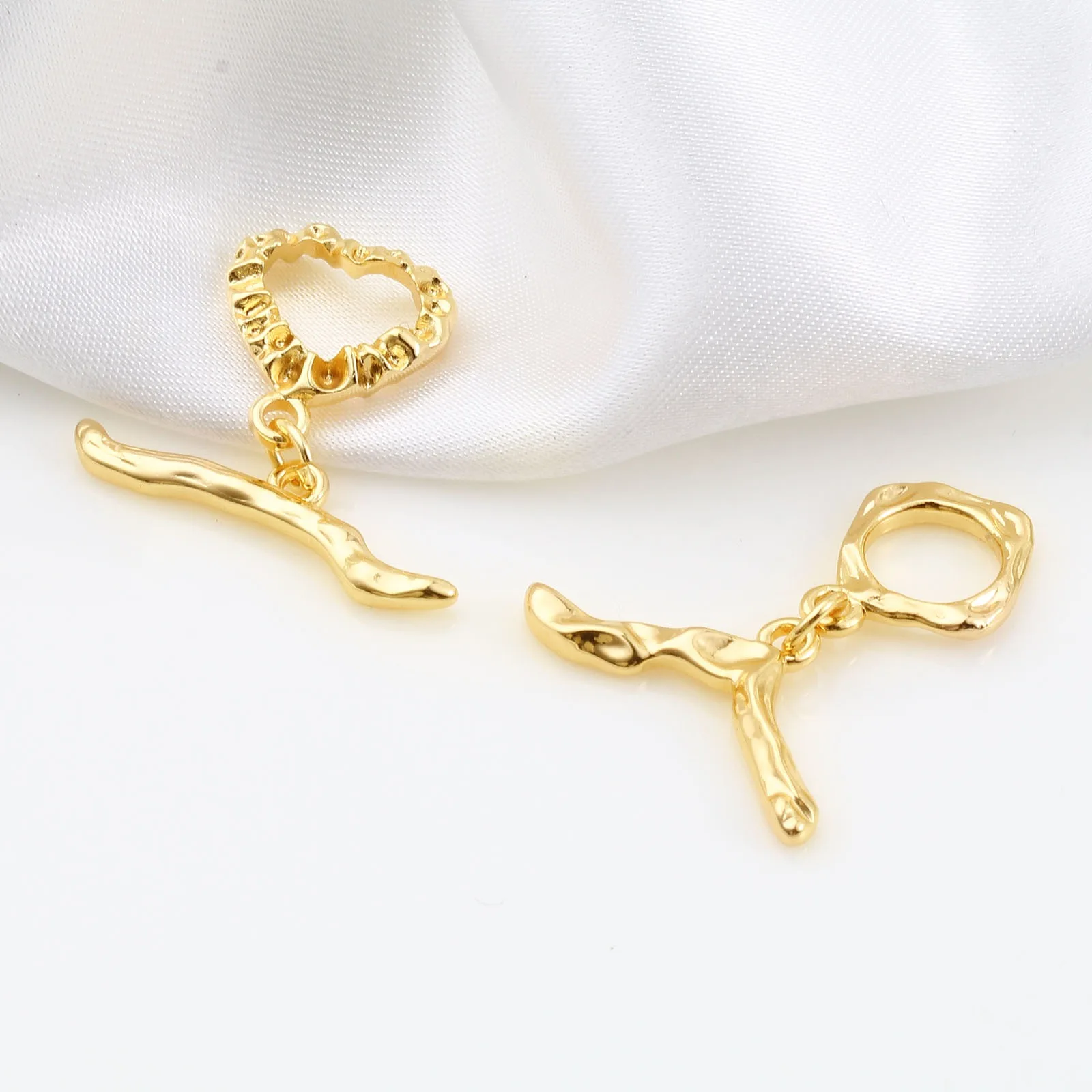 Gold Color Metal Copper Toggle Clasps Charms DIY Making Necklace Bracelets Jewelry Findings Women Handmade Jewelry Accessories