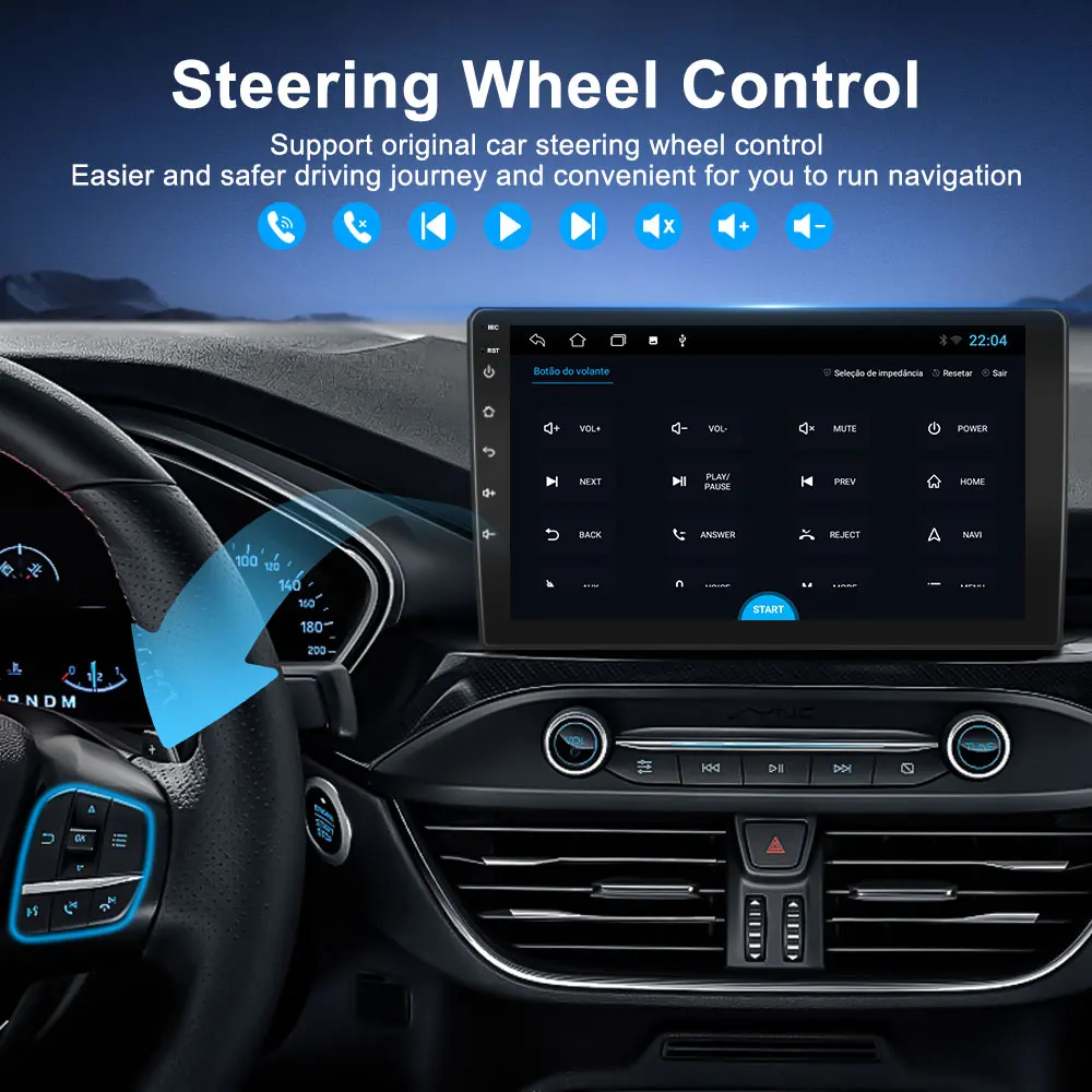 راديو سيارة OEM مقاس 9 بوصة مرخص Carplay Linux Universal Android Auto Car GPS الوسائط المتعددة AVN شاشة راديو إنفوتاينمنت Carplay #3