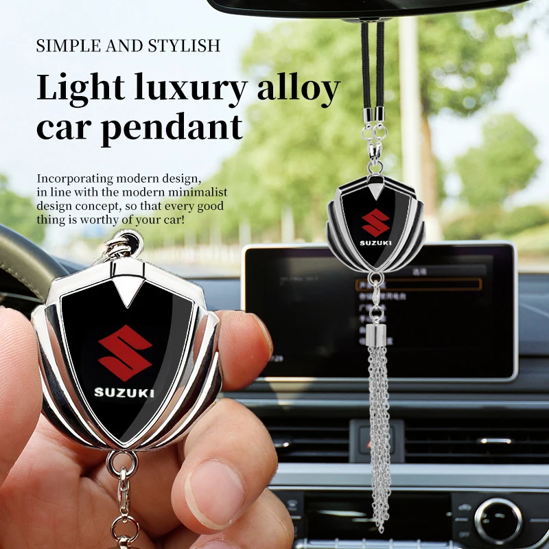 Car Pendant Interior Rear View Mirror Decor Auto Emblem Ornament Accessories For Suzuki Swift Jimny Ignis DZire SX4 Splash DZire