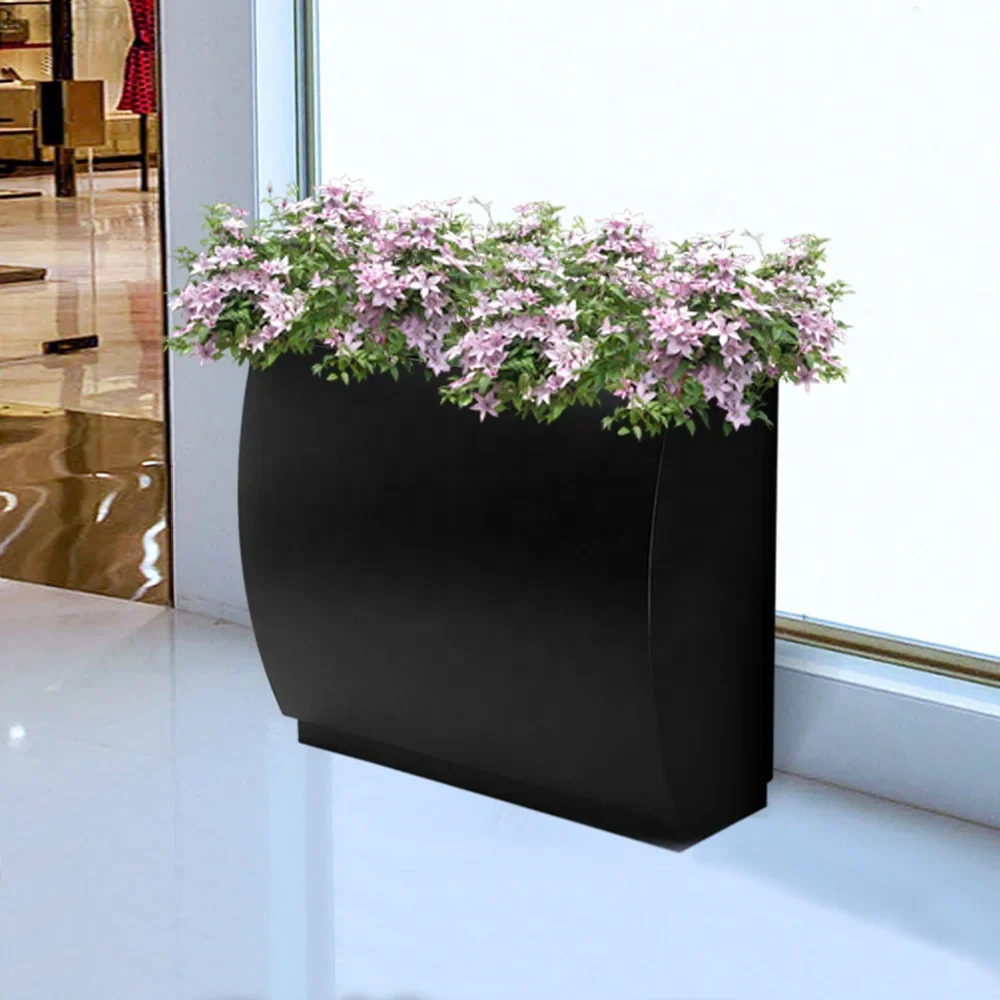 Large Outdoor Metal Garden Boxes Flower Pots Planters