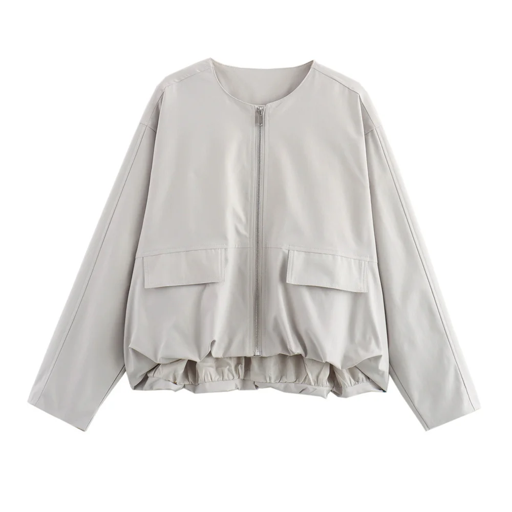 Outono novo estilo europeu e americano moda tri cor lazer ao ar livre blusão jaqueta de vôo