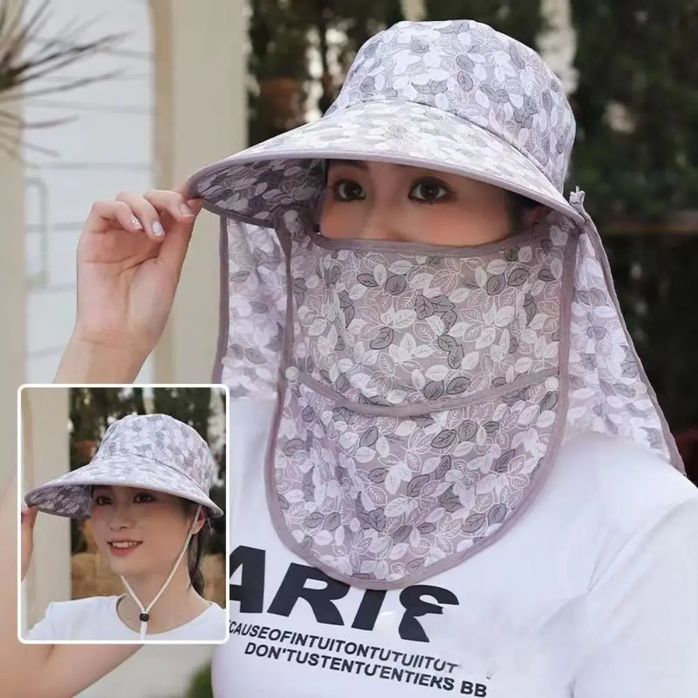 

New Breathable Tea Picking Cap Outdoor Fashion Agricultural Work Hat Women Fisherman Hat UV Protection Sun Hat
