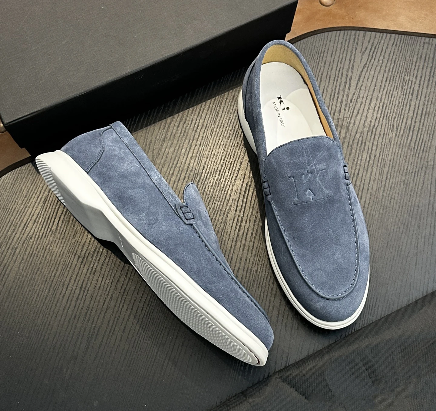 

OECHSLI Shoes Cowhide Suede 2026 new soft comfortable business genuine leather sports quality Men‘s European big size 38-47