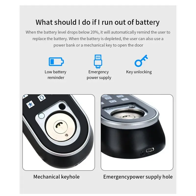 Serrure de maison à empreintes digitales, entrée sans clé, pour Tuya, serrure intelligente, Bluetooth, pour application Tuya, clé, carte IC, modèle D