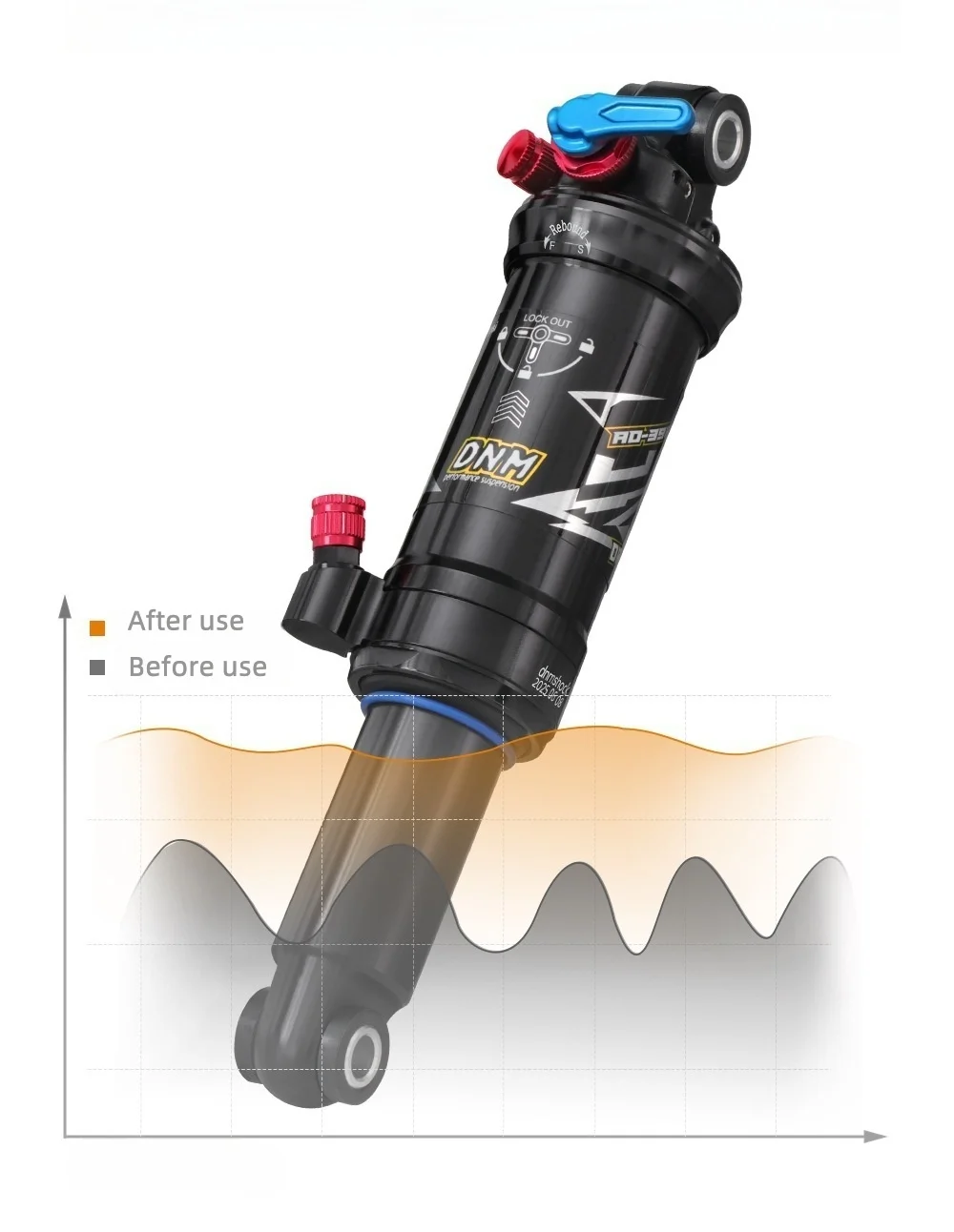 DNM AOY-39 الدراجات الجبلية دراجة مانع الصدمات الخلفي 165/190/200 مللي متر امتصاص الصدمات دراجة الصدمات الخلفية ل XC/Trail الإنحدار #3