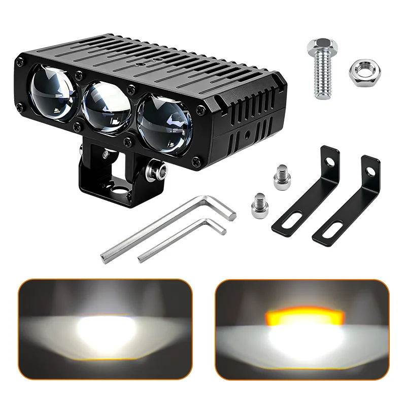 Picture 5: 12V-60V Car Trucks ATV SUV UTV Motorcycle LED Headlight High Brightness Headlight External LED Auxiliary Spotlight Grille Light