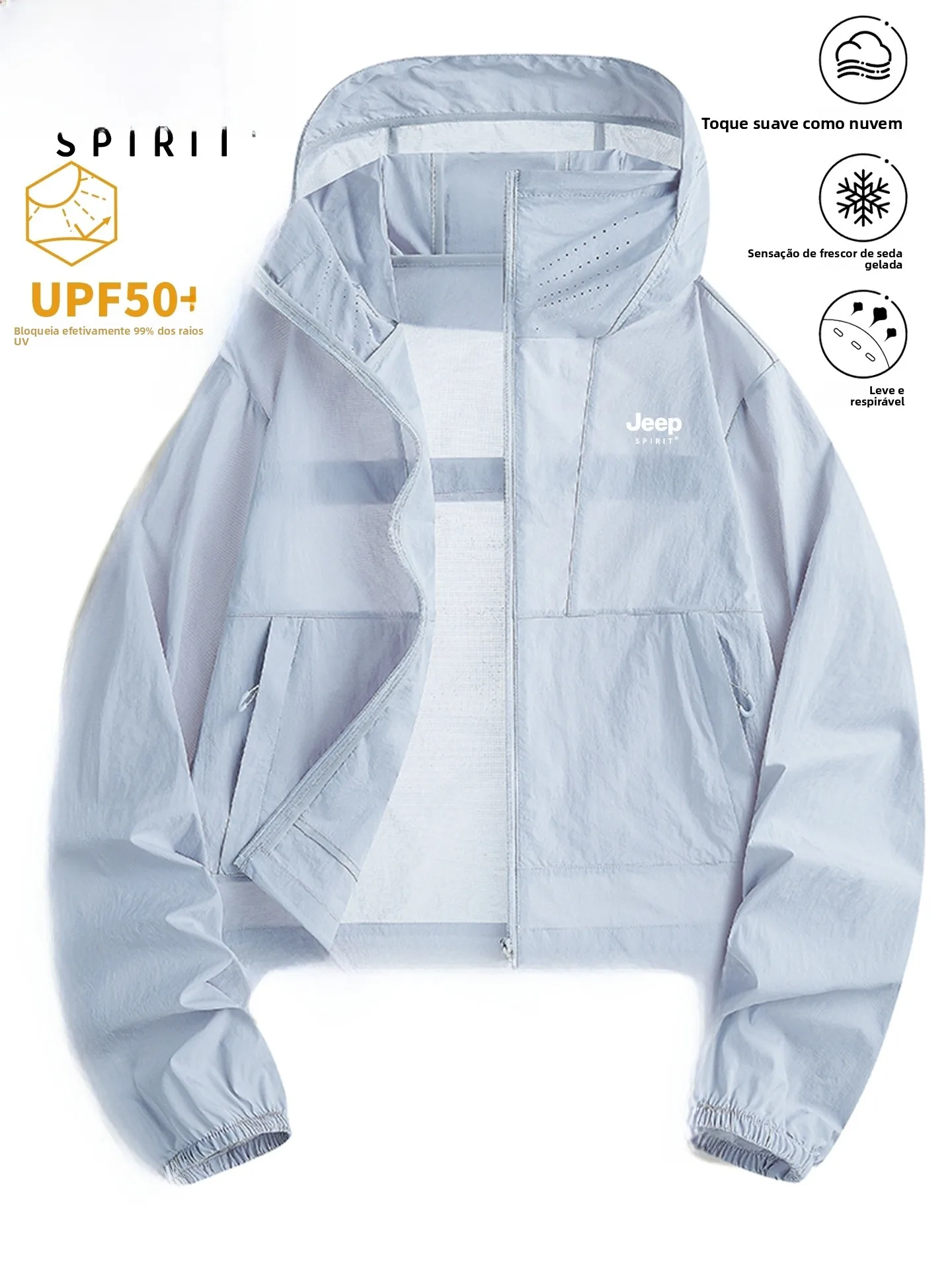 women's-summer-lightweight-loose-outdoor-uv-protection-clothing-fashionable-breathable-short-coat-nylon-fabric-zipper-closure