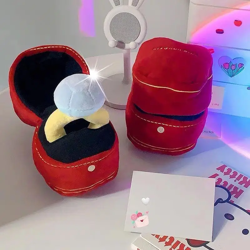 Big Diamond Plush Doll Ring Box Set Toy Creative Stuffed Birthday Gift Proposal Surprise Present