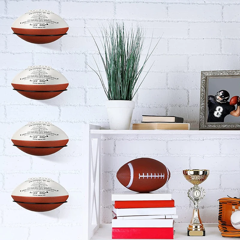 Soccer Ball Football Basketball Wall Storage Display Sports Ball Holder Display Universal Ball Rack Holder