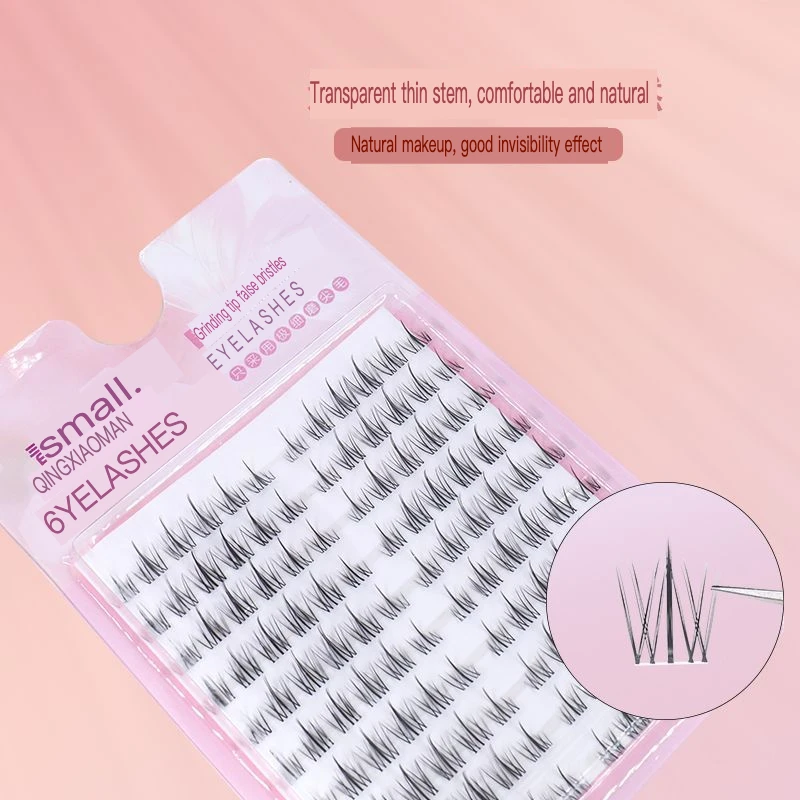 Qing Xiaoman Large Capacity Natural Looking Transparent False Eyelashes Beginner Eyelash Trilogy Lazy Pure Desire Demon