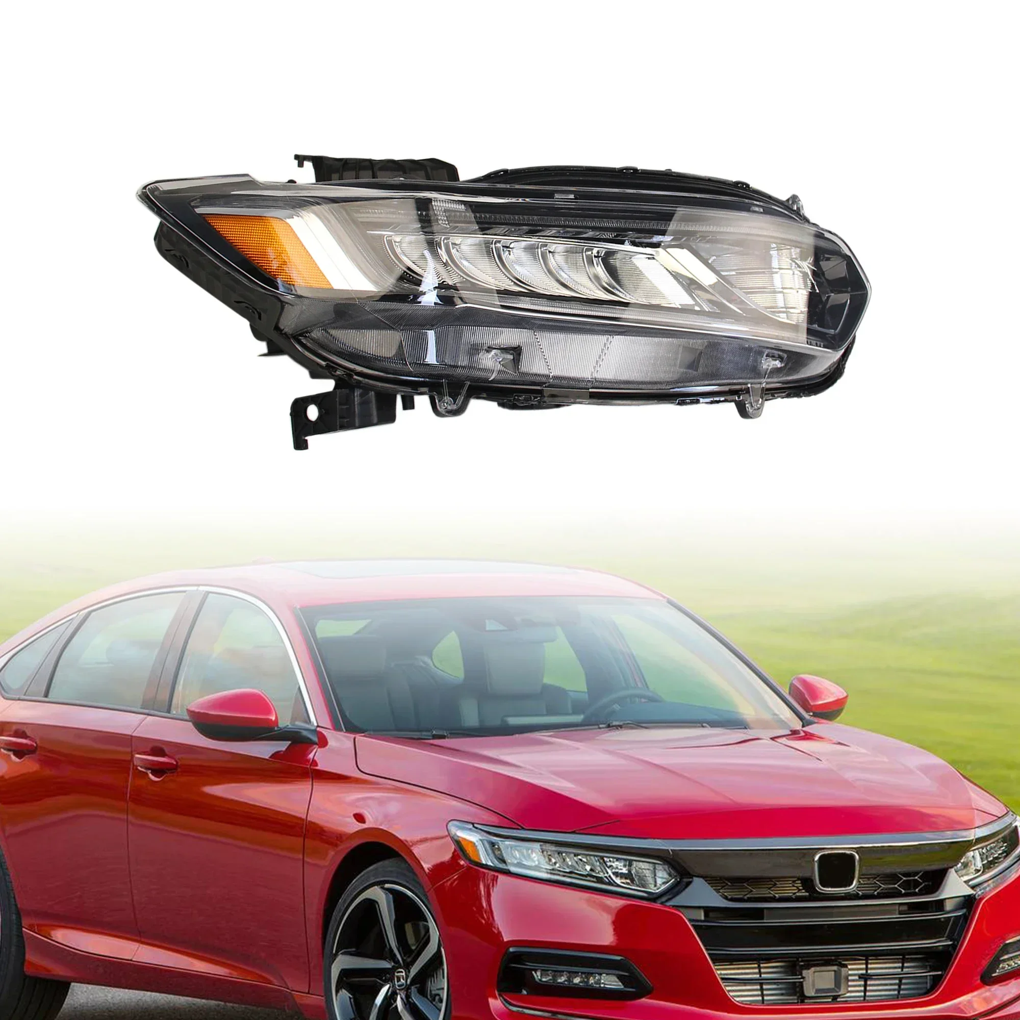 Ons Thuis Halogeen Hooglicht Led Drl Signaal Koplamp-Passagier Voor 18-20 Honda Accord