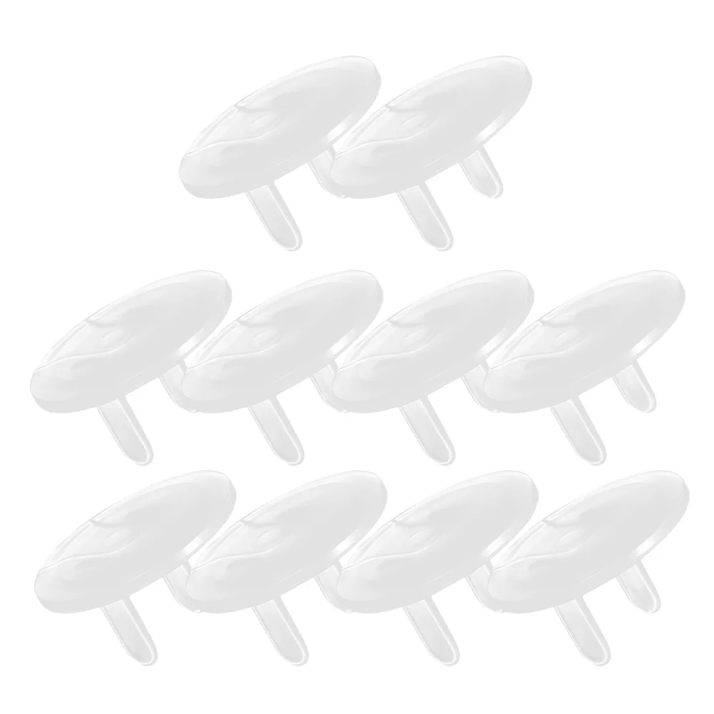 ฝาครอบปลั๊กไฟนิรภัย 10 ชิ้น ป้องกันเด็ก โปร่งใส สำหรับปลั๊กไฟฟ้า ทนทาน ใช้ในบ้านสำหรับเด็ก