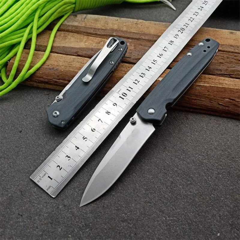 Axis Folding Knife Mark M390 Stainless Steel Blade Brass Washer G10 Handle EDC Outdoor Tactical Survival Pocket Knives