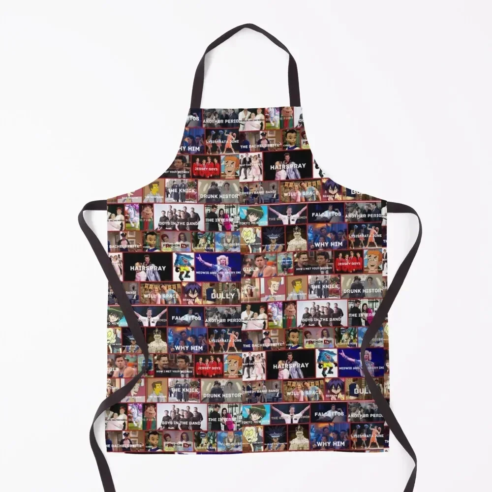 Andrew Rannells Roles Apron Salon men's barbecue kitchen girl Men's Kitchen Apron