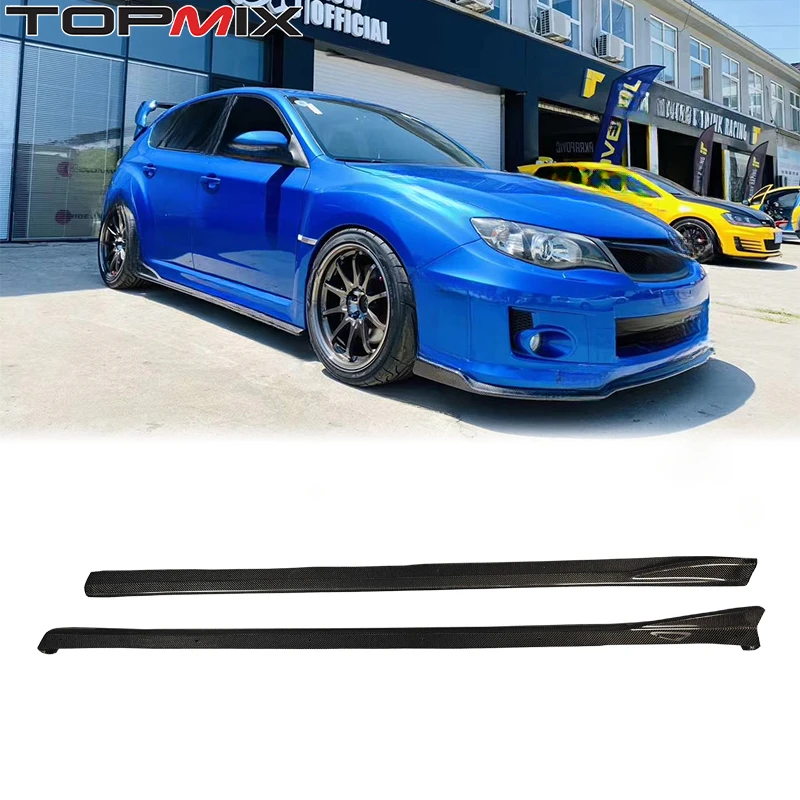 

For Subaru 2007-2011 Impreza WRX STI GRB GVB CS Style Carbon Fiber Side Skirts