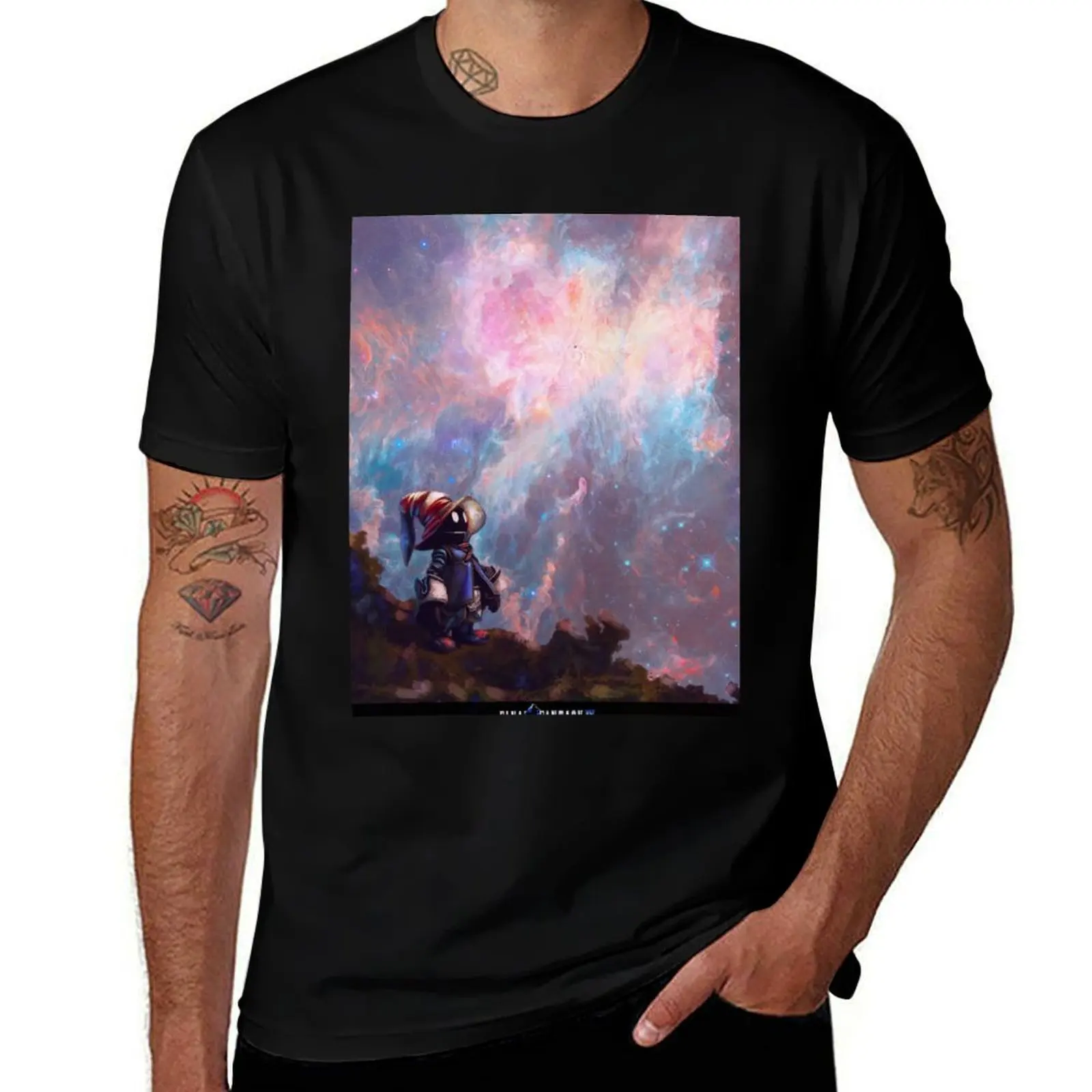 Vivi Ornitier T-Shirt Casual All Match Tee Shirt for Men