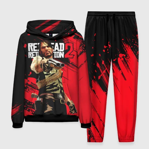 Game Red Dead Redemption 2 Hoodies Pants Suit 3D Print Men Women Adult Jogger Tracksuit Outfits Fashion Men's Clothing 2pcs Sets