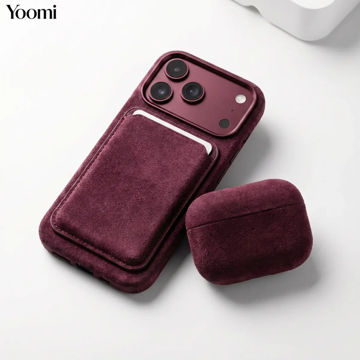For ALCANTARA Magnetic Card Holder Case For iPhone 18 17 Pro Max With Magsafe Leather Phone Wallet Case Bag Cover For iPhone 18