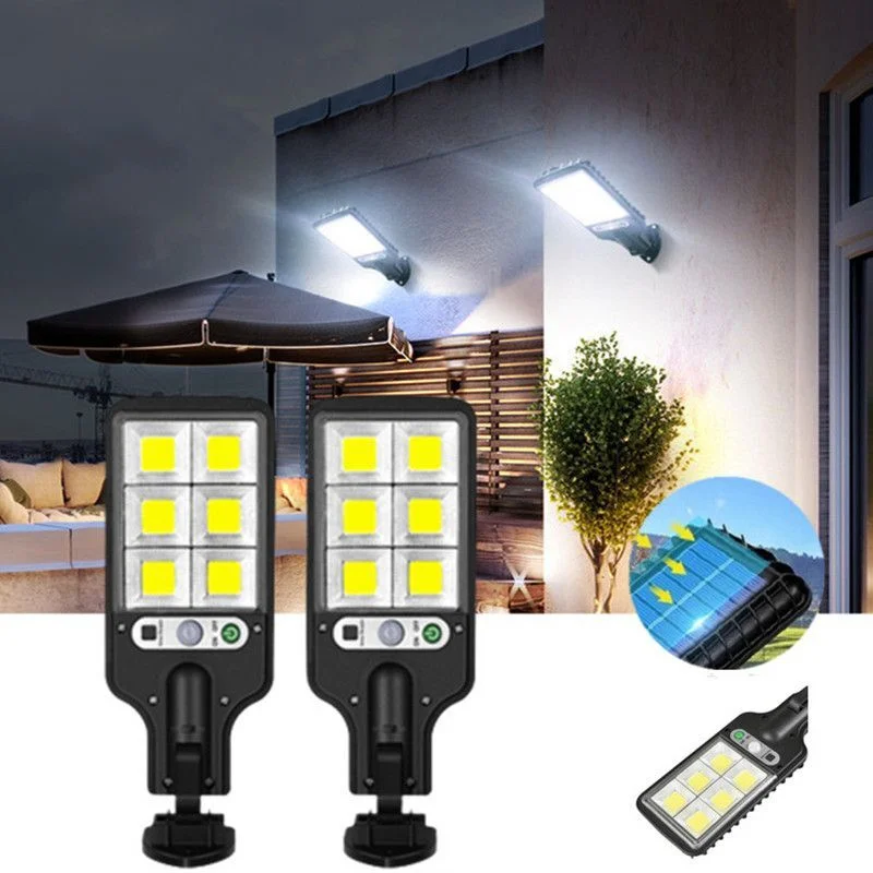 Outdoor Solar Street Lights Motion Sensor Wire Free Wall Lamp 3 Lighting Mode Garden Courtyard Security Lighting