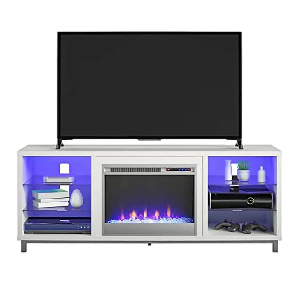 TV Stand Electric Fireplace 70