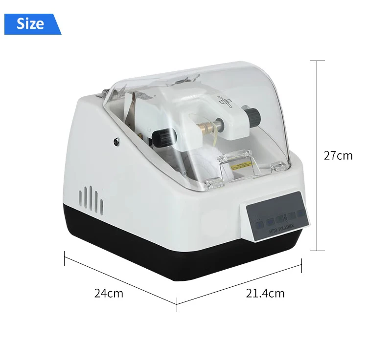 CP-8 Automatic Lens Polisher with Timer Optical Edging Beveller Machine for CR-39/PC Lenses Ophthalmic Lab Use