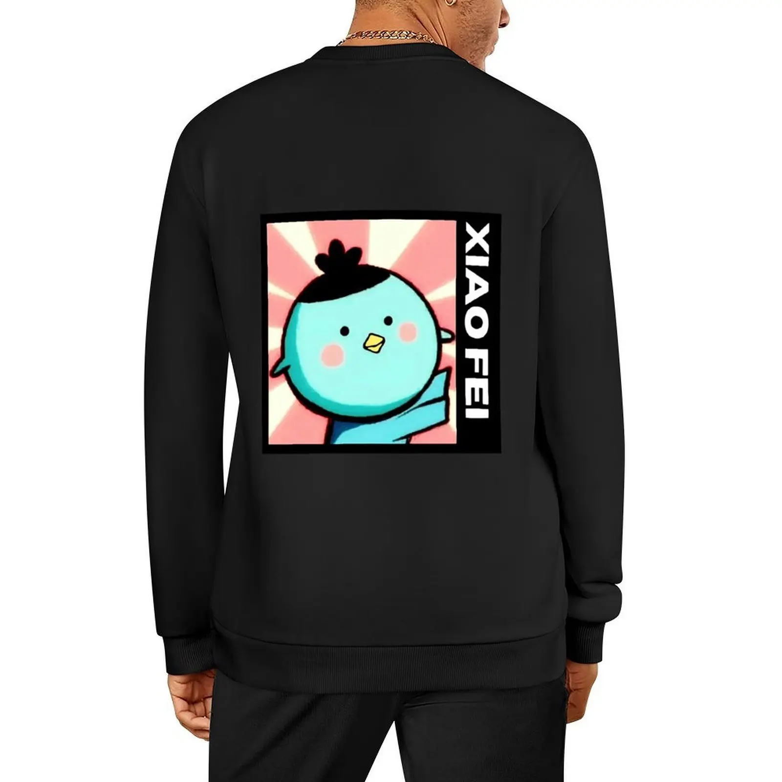 

xiao fei cute character art Pullover fashion men mens clothing men's sweat-shirt set anime clothes men's sweatshirts