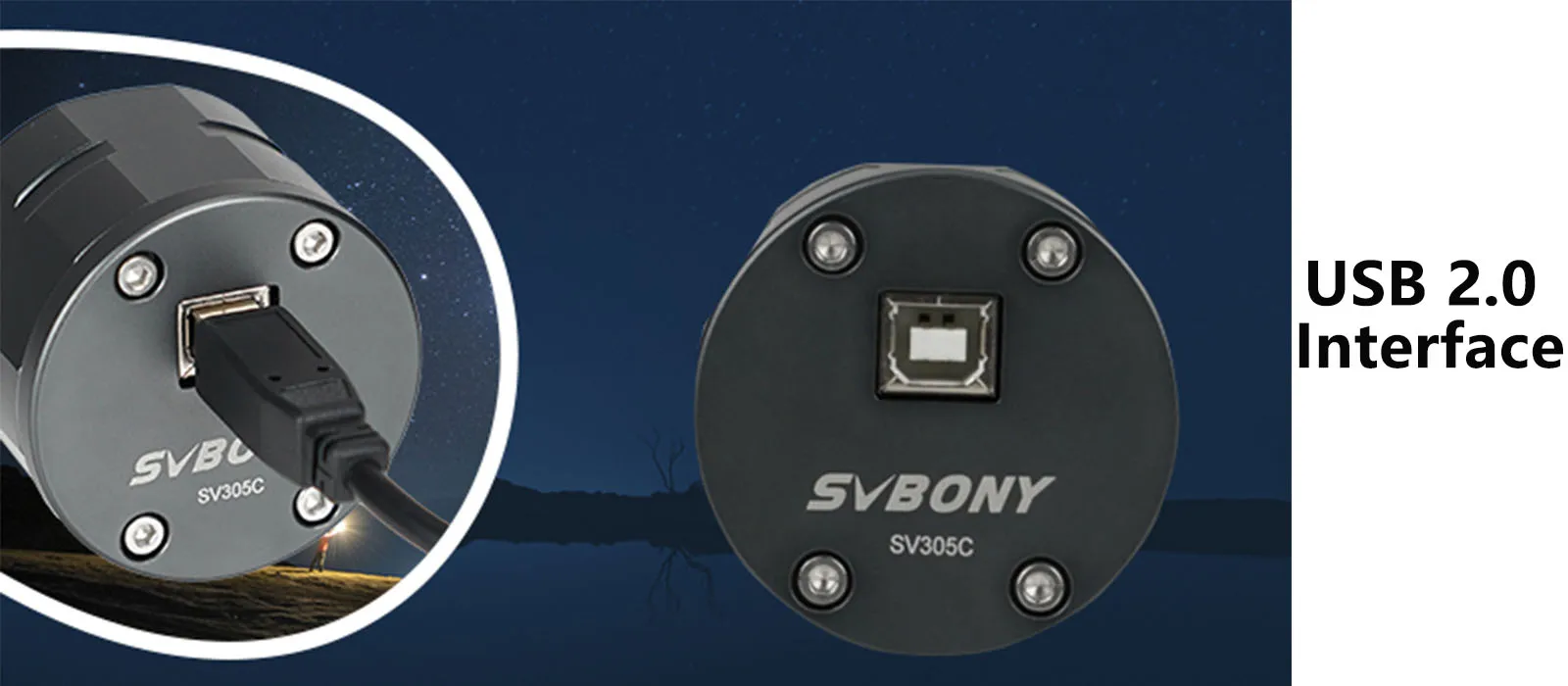 SVBONY SV305C Planetary Camera, IMX662 Color Telescope Camera, 1.25 Inches Astronomy Camera, Suitable for Astrophotography