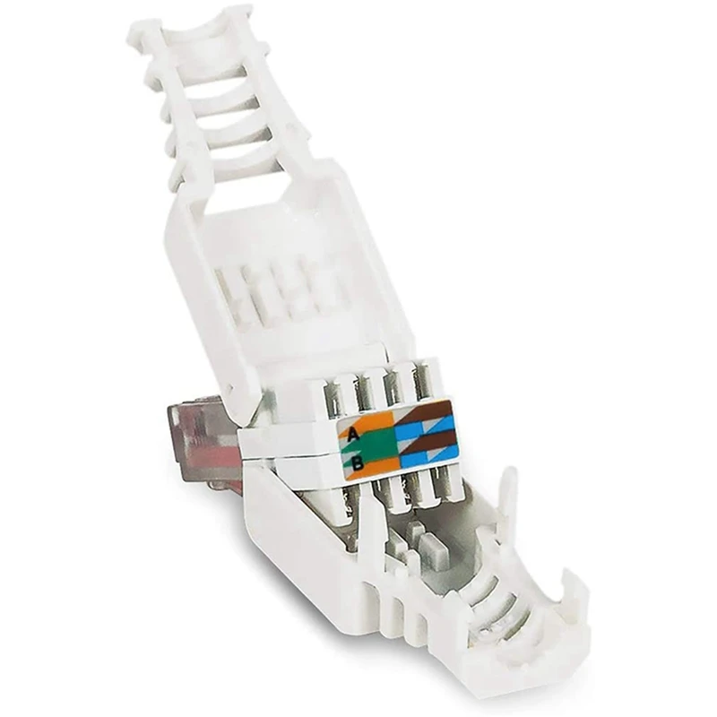 Imagem -06 - Conectores de Rede sem Instalação Cabo de Remendo sem Ferramentas Rj45 Cat6 Lan Utp Plug sem Ferramentas Cat5 Cat7 50 Pcs