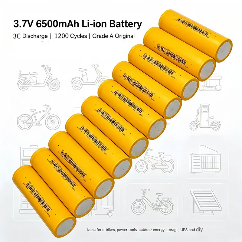 1-500PCS brand new INR 21700G 6500mAh 23.4wh 3.7V 5C high-power discharge large capacity rechargeable lithium-ion battery 21700