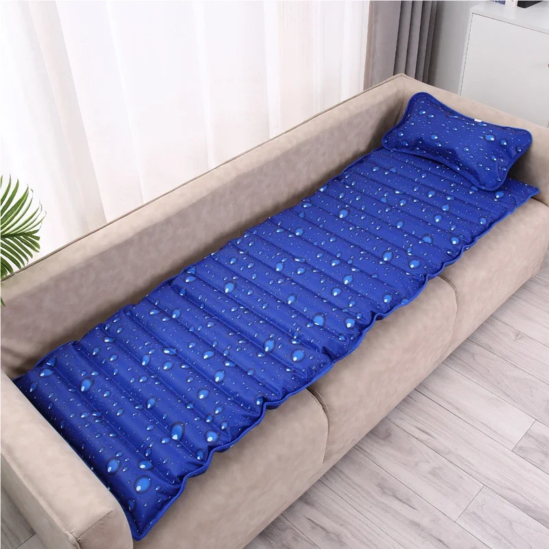 Portable Summer Cooling Water Filled Ice Pad Sofa Cushion Kids Nap Cold Mat Cool Sleeping Bed for Home Office Hot Weather Use