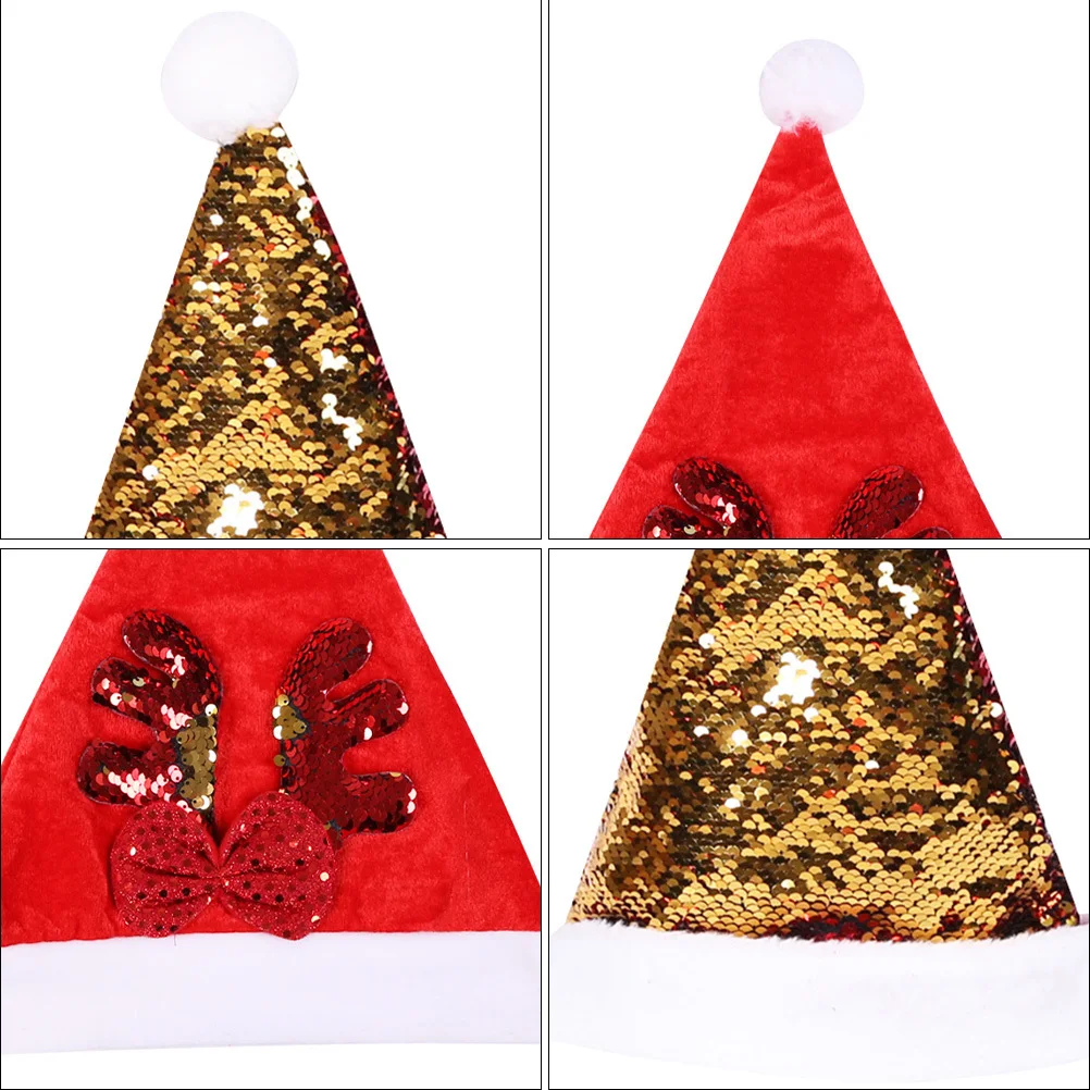 

2 pcs Christmas Hat Adult Party Decoration For Holiday Gathering Stage Performance Christmas Costumes Xmas Accessories