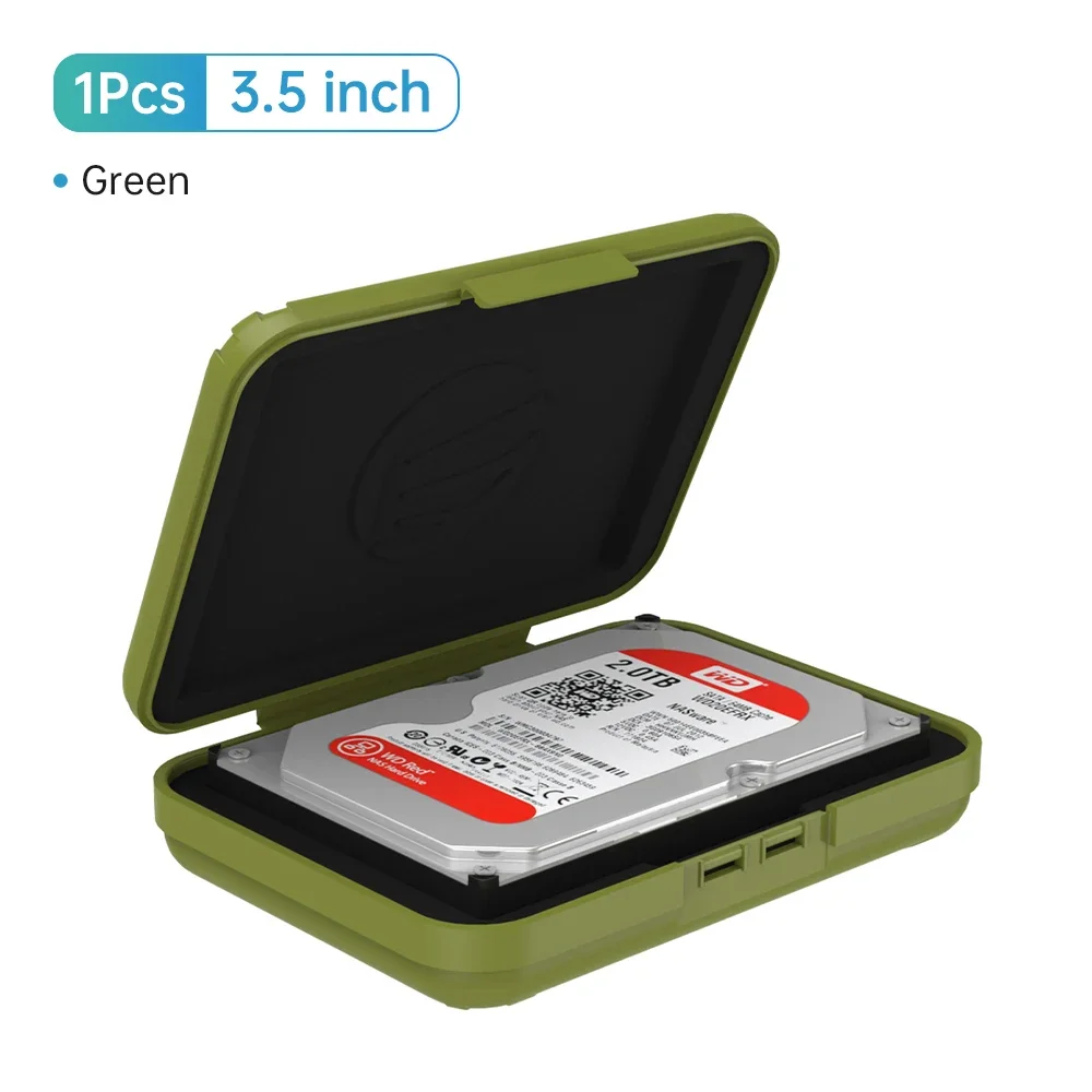 ORICO 3,5 inch draagbare harde schijf tassen en koffer HDD beschermende vochtbestendige opbergdoos voor HDD zwarte harde schijf doos