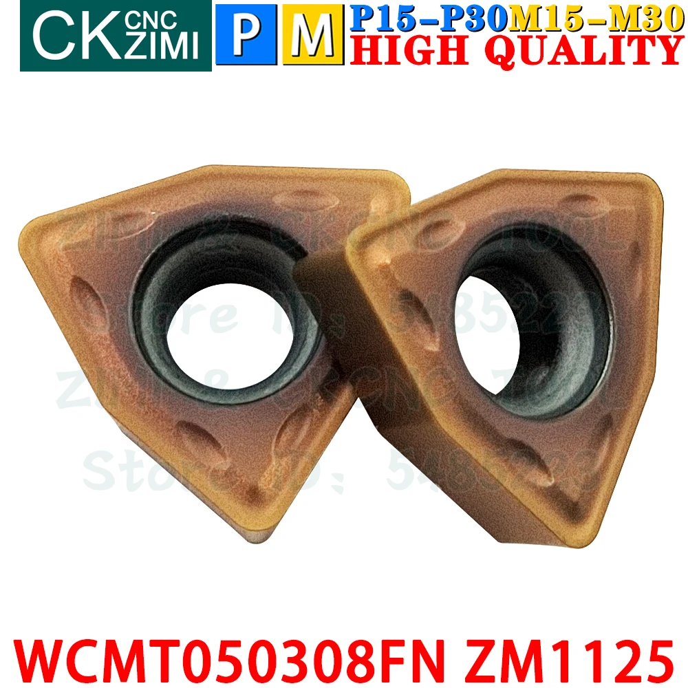 WCMT050308FN ZM1125 WCMT 050308 Inserti in carburo U trapani Inserti di tornitura Tornitura indicizzabile WCMX0503 WCMT 0503 WCMT050308 CNC Utensili da tornio da taglio per trapani WC U