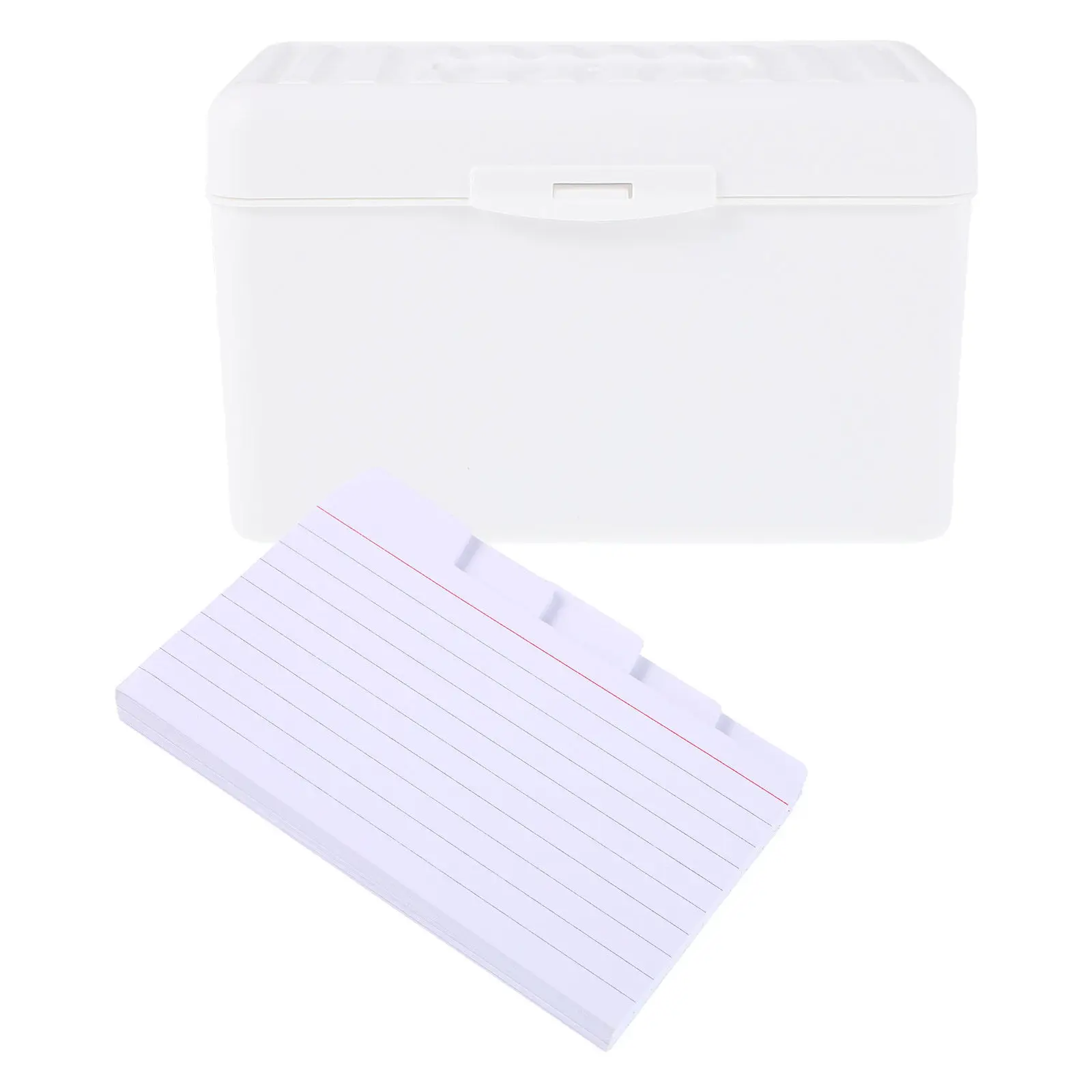 50Pcs Index Cards Lined Horizontal Portable Note Cards Flashcards Study Materials Efficient Organization Storage Box