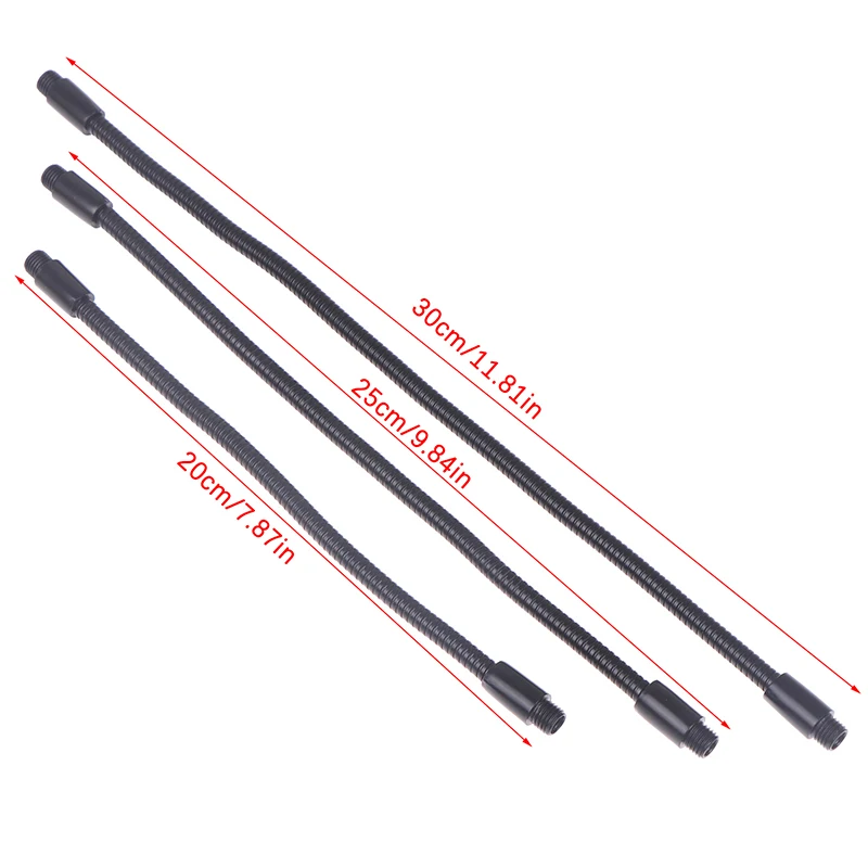 New 1Pc LED Gooseneck Metal Hose Dia 6MM Bendable DIY Black Shaping Universal Soft Tube For Table Lamp Spotlight Floor Lamp view 6