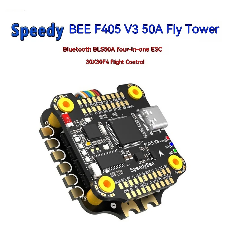 

Speedybee F405 V3 50a Flying Tower Bluetooth Bls 50a Four In One Electric Control 30x30f4 Flight Control