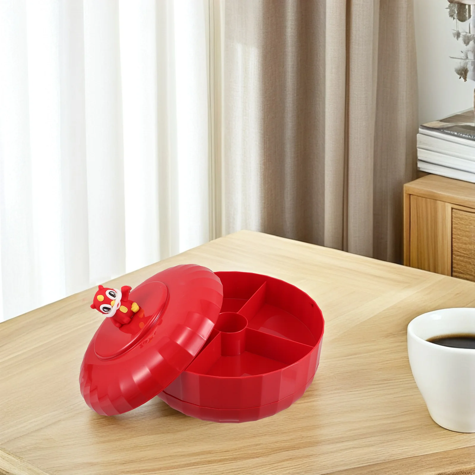 

Nut Tray Aesthetic Snack Box Compartments Chinese New Year Candy Tray Dried Fruit Organizer Party Storage Dried Fruit Box