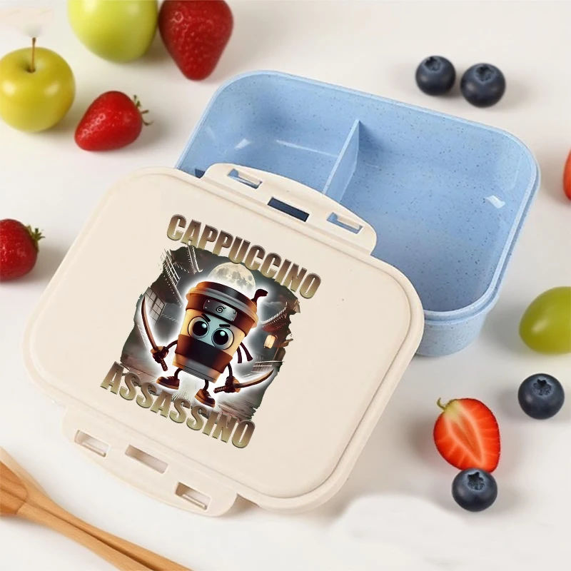 

Tung Tung Tung Sahur Lunch Boxs Boy Girl Cartoon Anime Bento Box Single Layer Large Capacity Sealed Picnic Rice Boxs Tableware